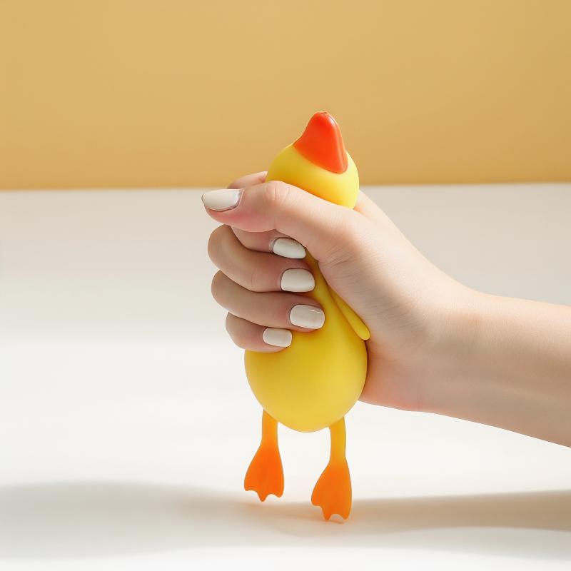 Kids Toys Yellow - Мягкая игрушка-антистресс в виде утки: песочная