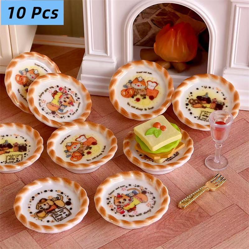Kids Toys Dog - 10 шт./компл. кукольный домик миниатюрный щенок