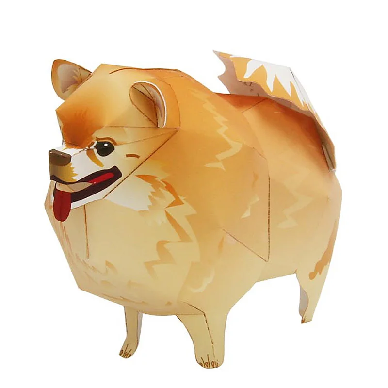 Kids Toys Dog - Померанский шпиц, складной оригами, художественная мини-милая