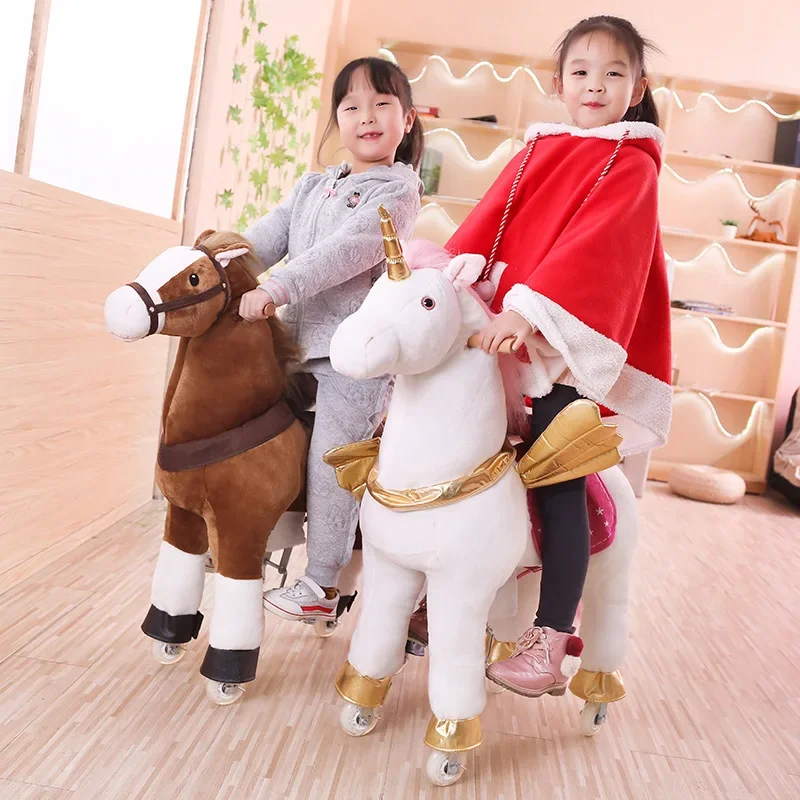 Kids Toys Horse - Многоцветная прыгающая лошадь, большая детская игрушка,
