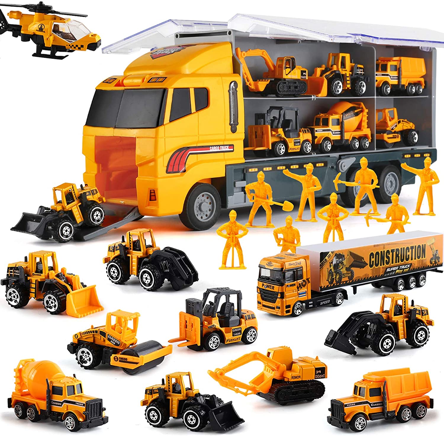 Kids Toys Unique - 10 в 1, автомобиль-транспортер для строительных