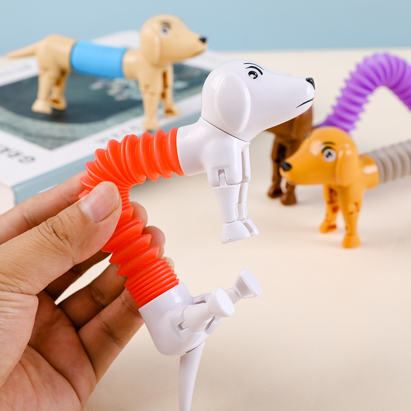 Kids Toys Dog - Новинка, Весенняя поп-трубка для собак, сенсорная