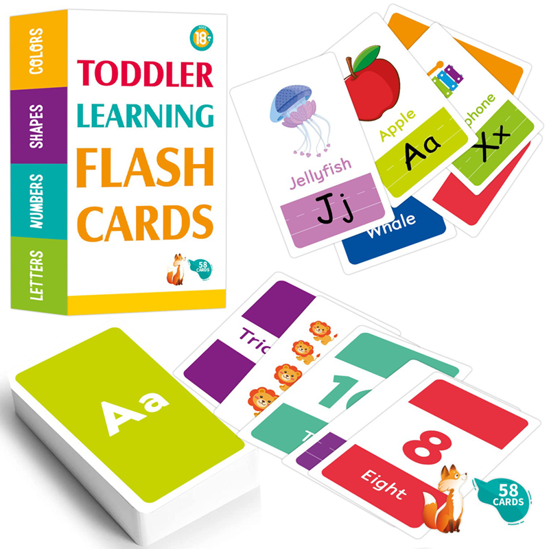 Educational Flash Card - 58 карточек для обучения английскому языку: