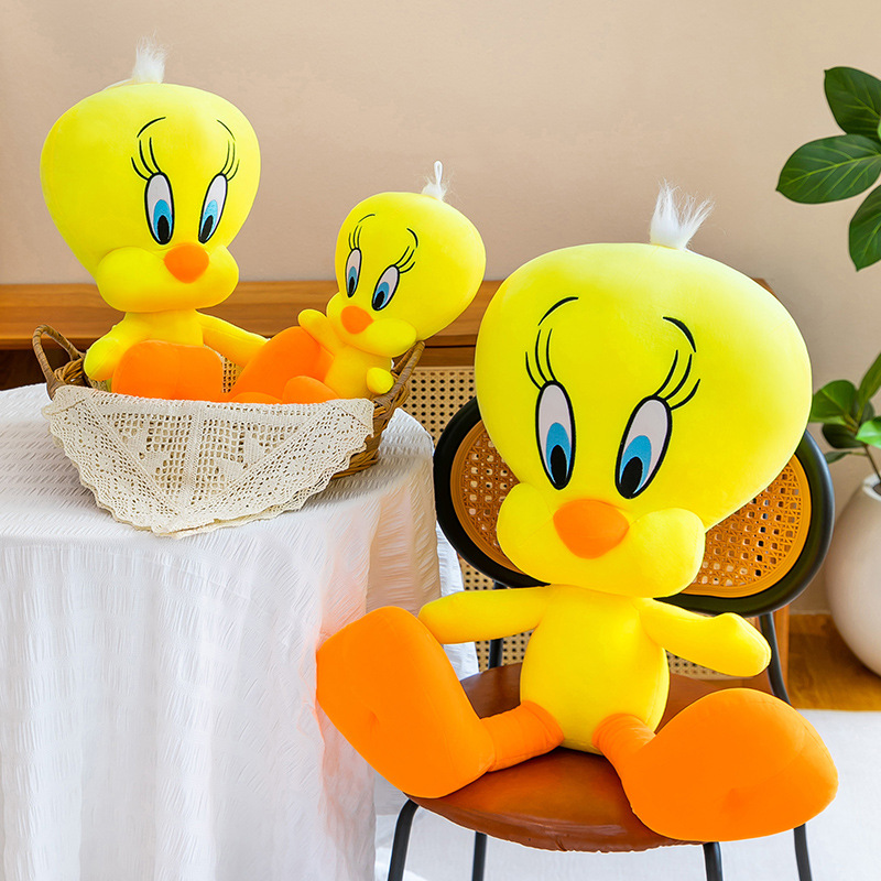 Kids Toys Yellow - Большая милая плюшевая игрушка-птичка Твити, мягкая