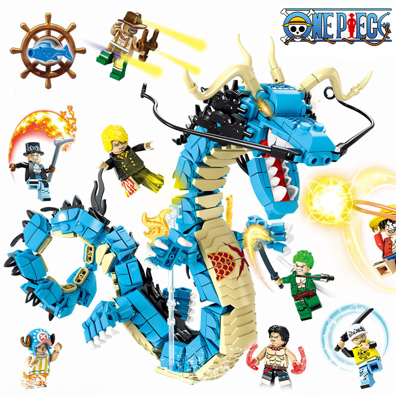 Kids Toys Lego - Цельные строительные блоки, слепая коробка, Луффи