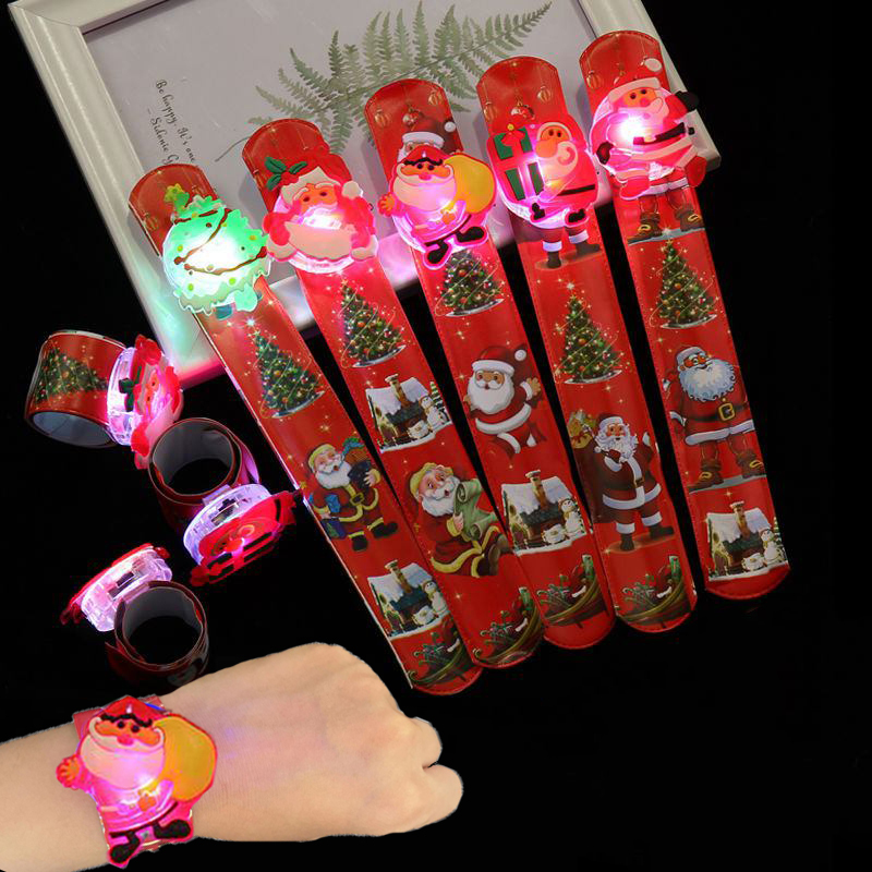 Kids Toys Xmas 2025 - 5/10/20 шт., новогодний светящийся браслет