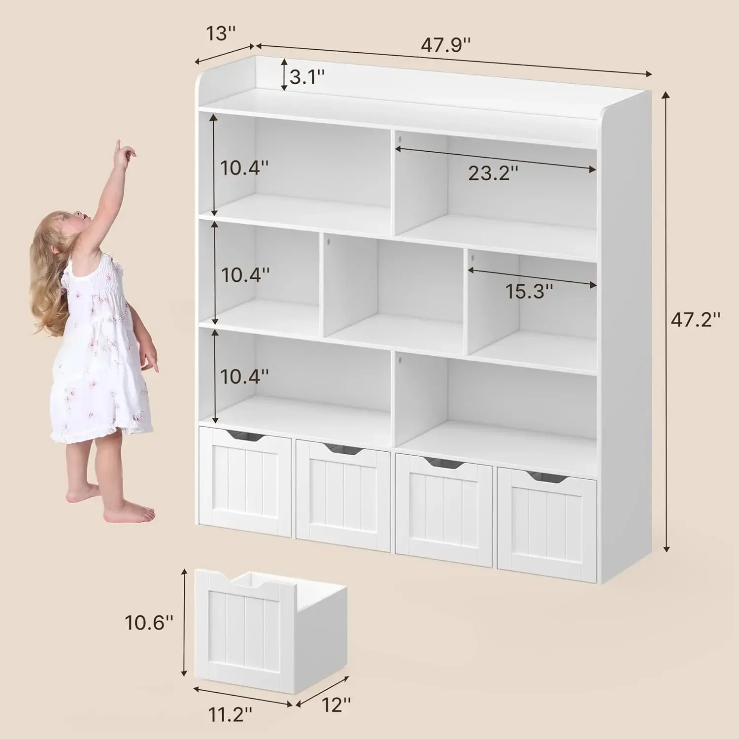 Детский шкаф для хранения игру – обзор и цена Kids Toys Drawers