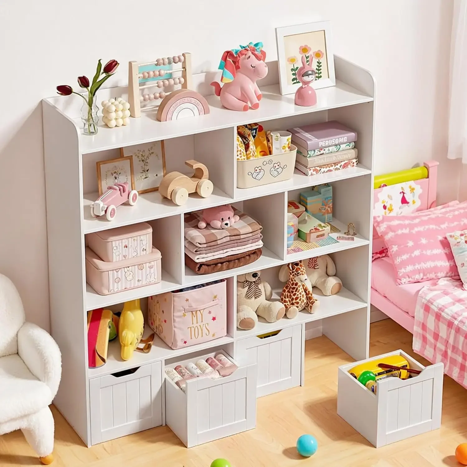 Детский шкаф для хранения игру – обзор и цена Kids Toys Drawers