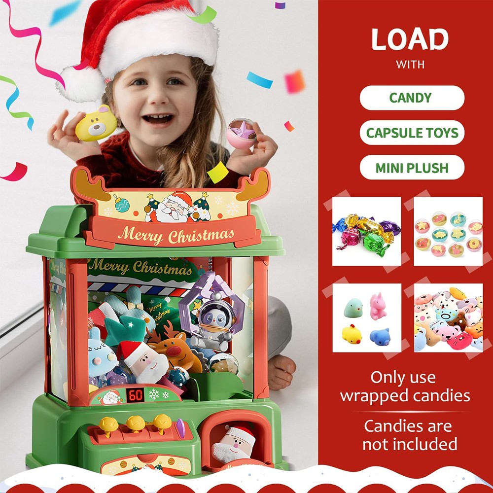 Рождественский автомат коготь  – обзор и цена Kids Toys Vending Machine