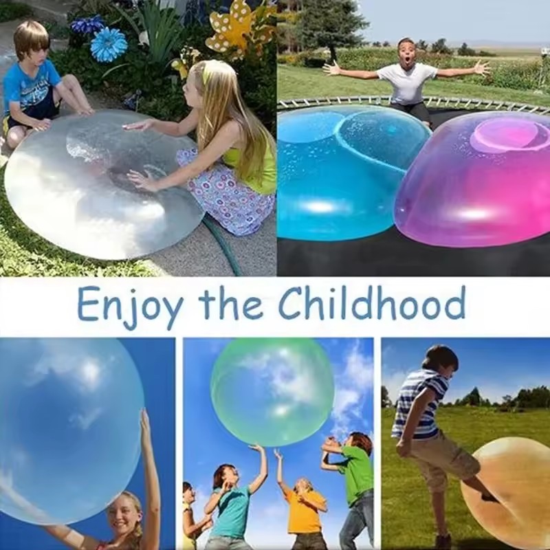 Надувной резиновый мяч-пузырь  – обзор и цена Bubble Machine Outdoor