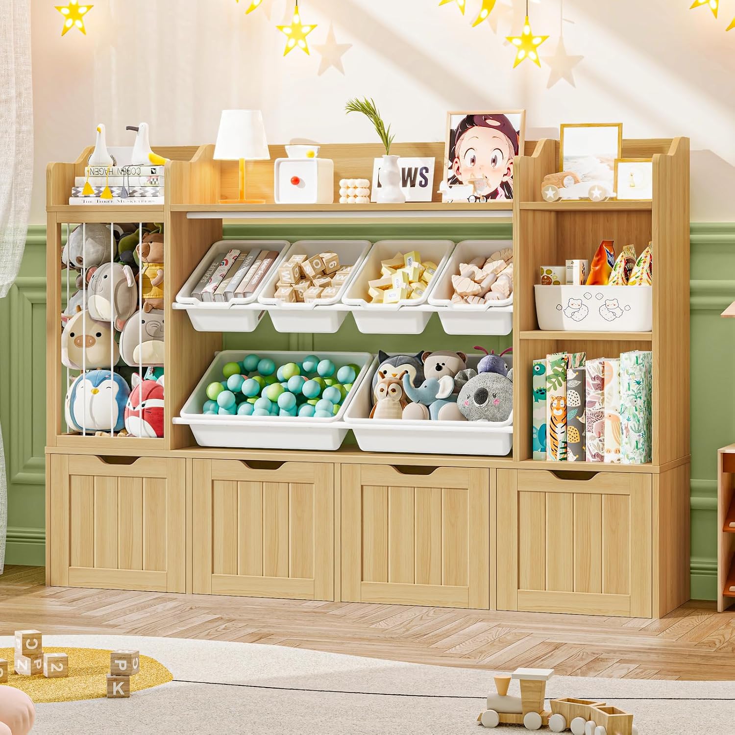 Детский книжный шкаф-стеллаж с – обзор и цена Kids Toys Drawers