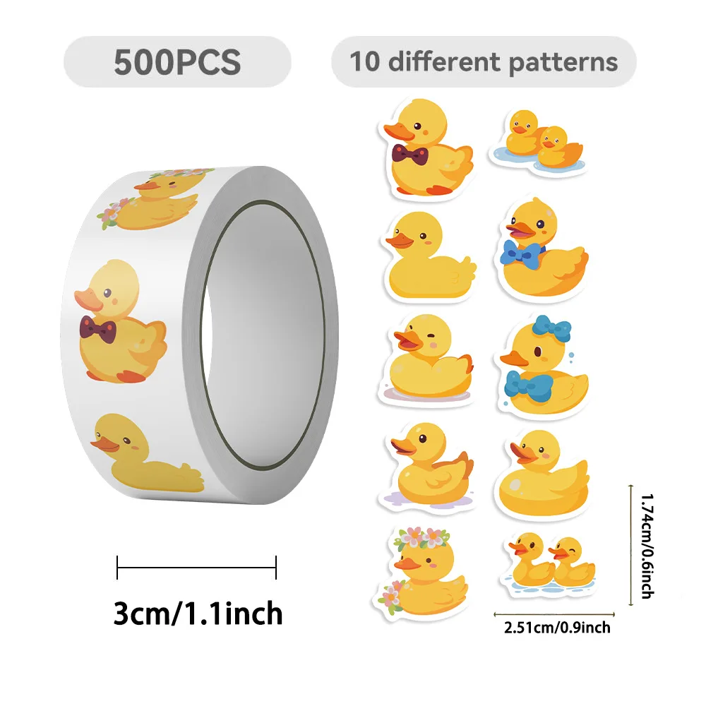 500 шт./рулон, наклейка в руло – обзор и цена Kids Toys Yellow