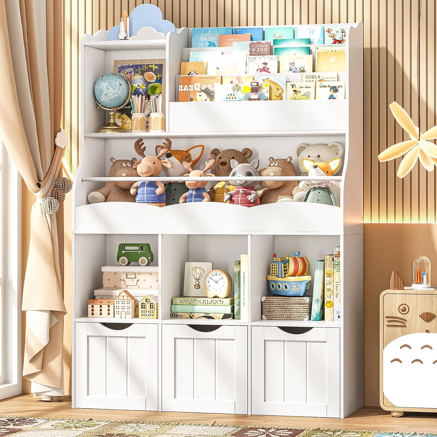 Детская книжная полка 51,18 дю – обзор и цена Kids Toys Drawers