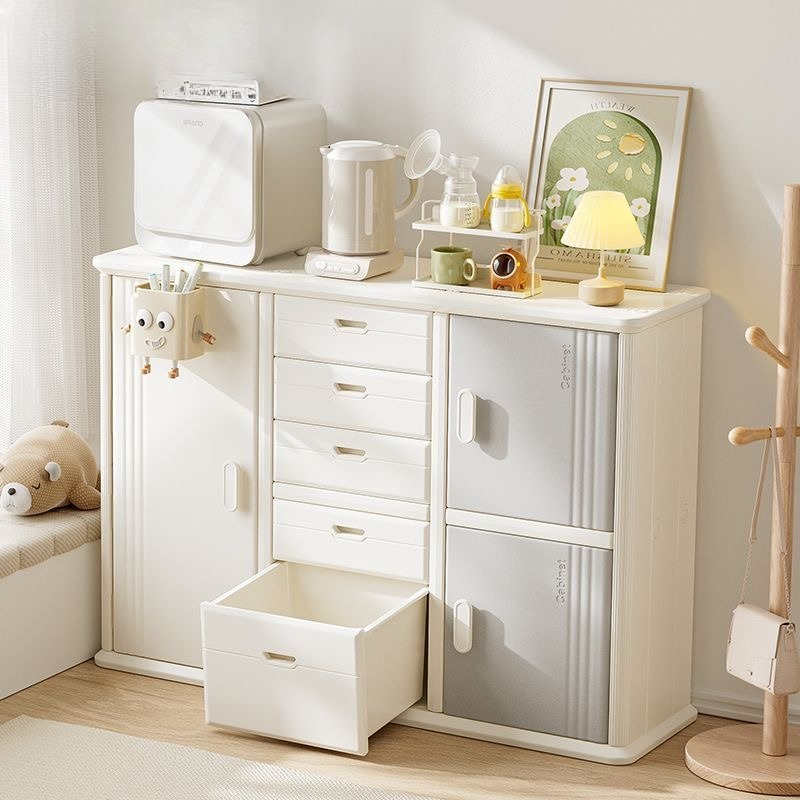 Пластиковый передвижной углово – обзор и цена Kids Toys Drawers