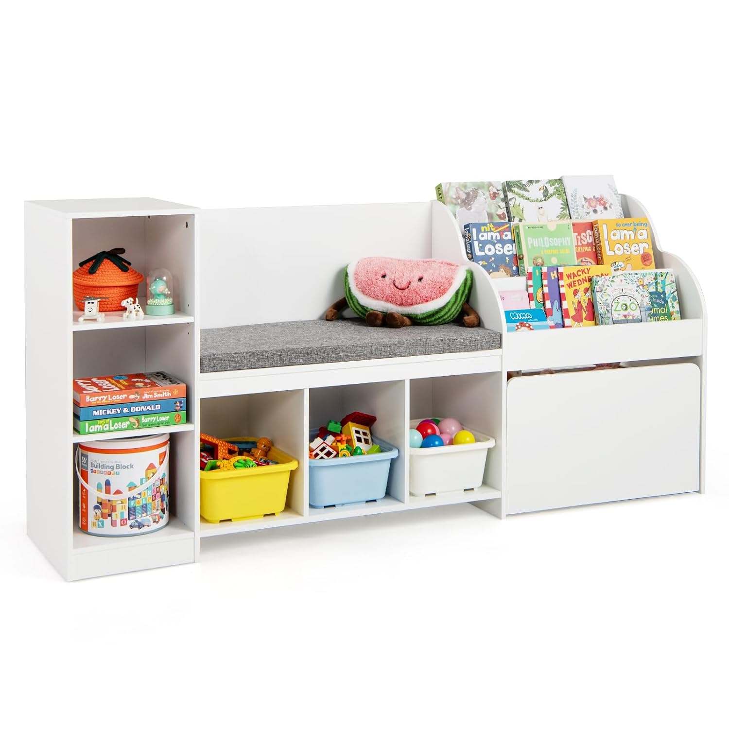 Детская книжная полка-уголок д – обзор и цена Kids Toys Drawers
