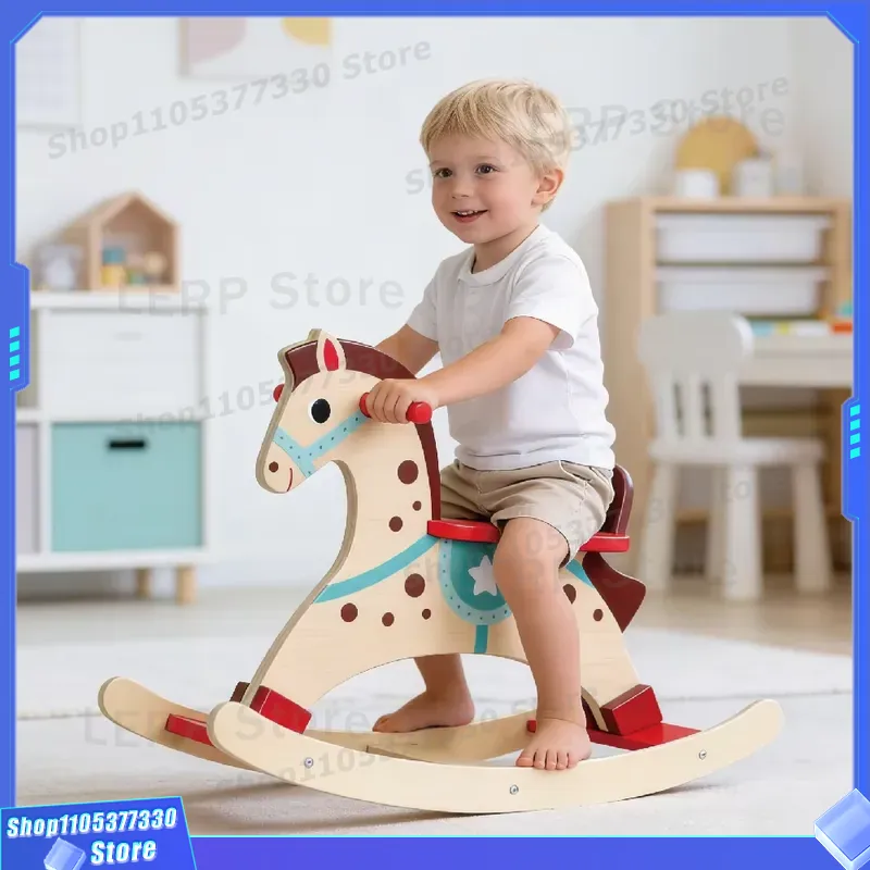 Красочная деревянная лошадка-к – обзор и цена Kids Toys Horse